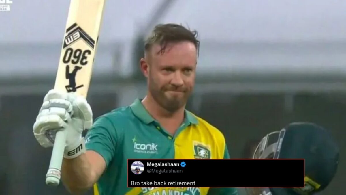 AB de Villiers Gets Hailed for Smashing a Sensational Ton in WCL - “Take Back Retirement” 1 AB de Villiers fans return