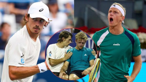 (Video) ‘Lucky’ Alex de Minaur Consoles Heartbroken Alejandro Davidovich Fokina After Thrilling Citi Open Final