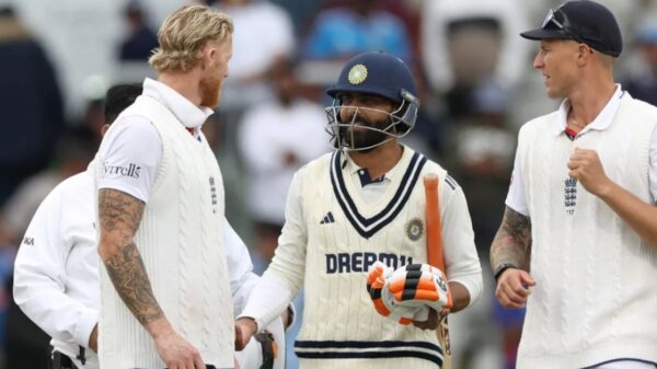 Ben Stokes not shaking hands