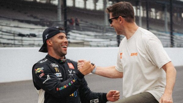 Bubba Wallace and Denny Hamlin