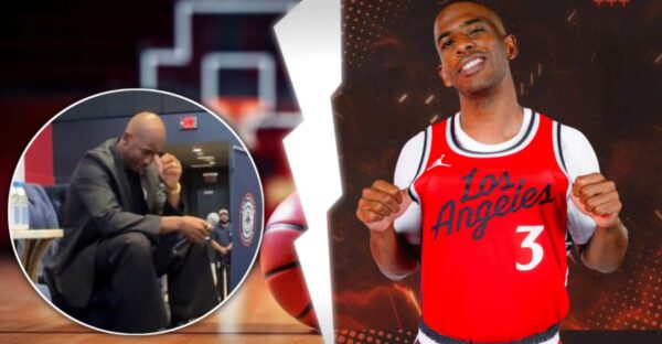 Chris Paul Tears Up as Clippers Fans Welcome Him Back with CP3 Chants