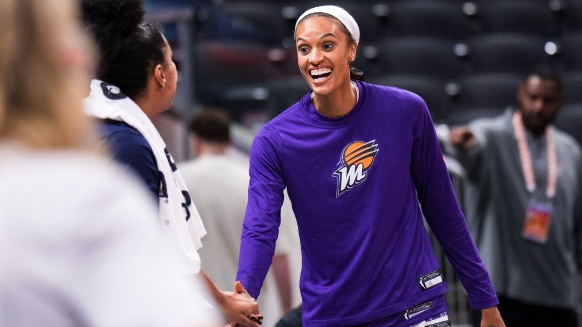 Caitlin Clark Hypes Crowd After Fever Thwarted DeWanna Bonner's Return With Epic Win 1 DeWanna Bonner greeted by Fever players at shootaround