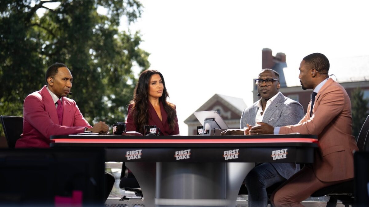 Stephen A. Smith and Shannon Sharpe on First Take