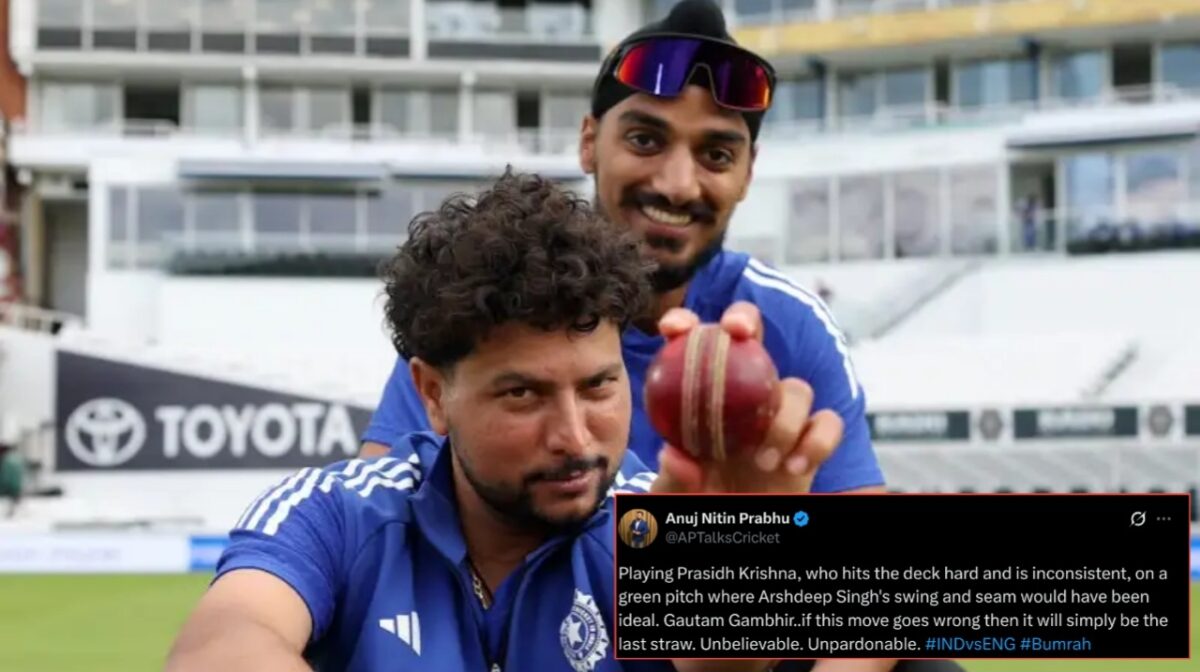 India Not Playing Arshdeep Singh on Oval’s Green Top Despite Jasprit Bumrah’s Absence Has Fans Raising Their Eyebrows - “Gautam is Literally Ruining His Career” 1 Arshdeep Singh Indian fans slam Gambhir