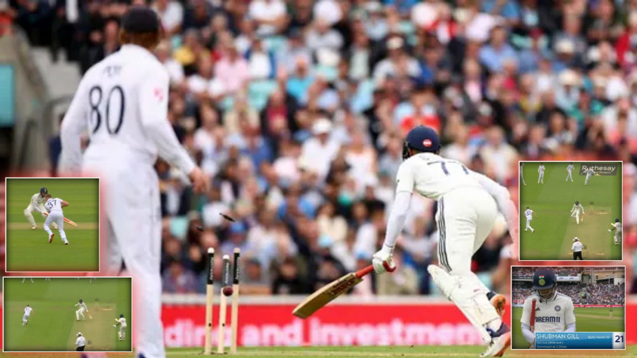 (Video) Shubman Gill Throws Away His Wicket in Bizarre Fashion at the Oval