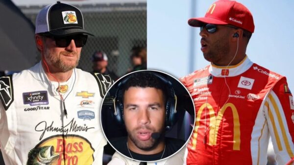 Dale Earnhardt Jr. and Bubba Wallace