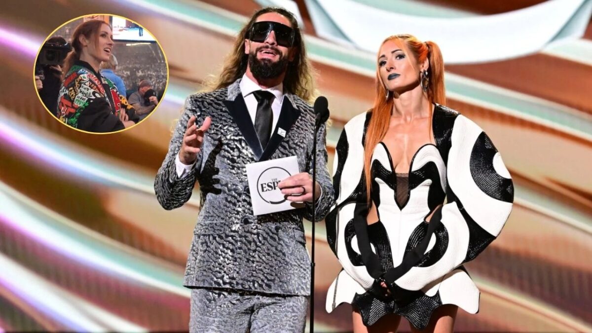 Seth Rollins and Becky Lynch