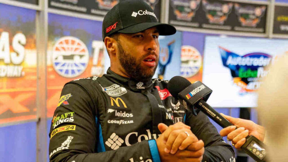 Denny Hamlin Blames Bubba Wallace for the Big One at Daytona 1 Bubba Wallace