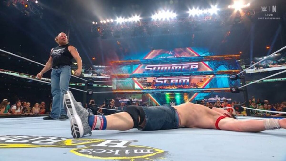 Brock Lesnar attacked John Cena