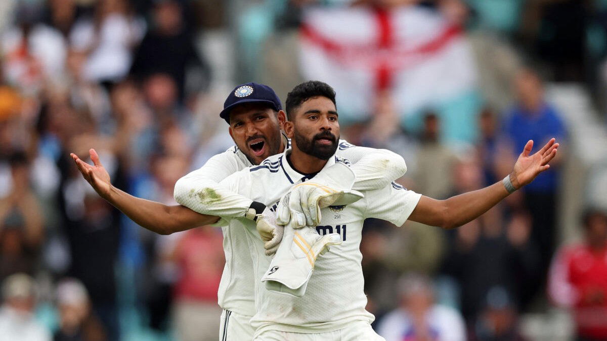 Mohammed Siraj and Dhruv Jurel