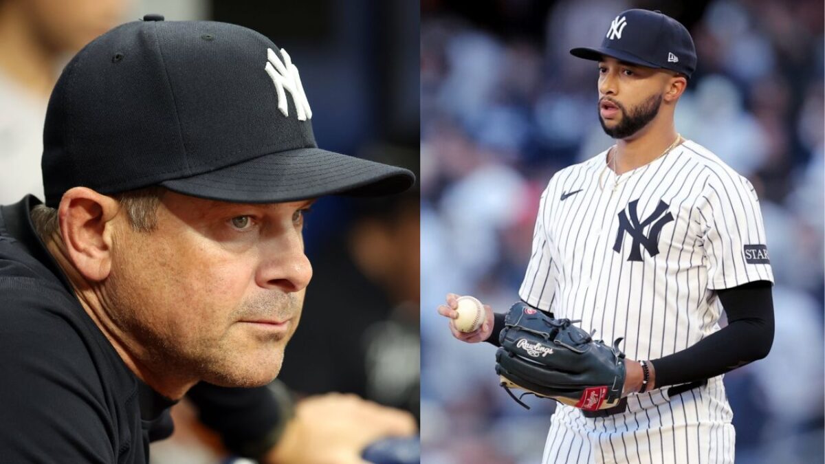 Aaron Boone and Devin Williams
