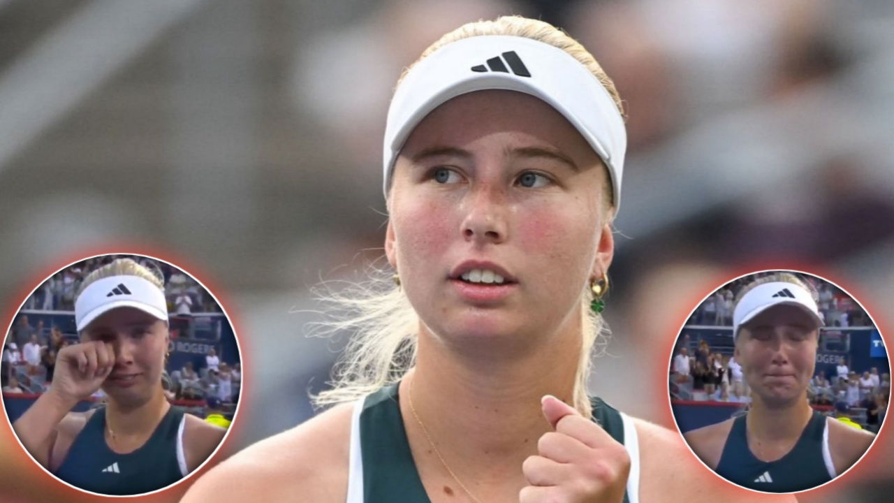 (Video) Clara Tauson Breaks Down in Tears While Paying Tribute to Late Grandfather After Reaching Canadian Open Semifinals