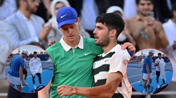 (Video) Carlos Alcaraz and Jannik Sinner Face Each Other for 1st Time Since Their Wimbledon Clash