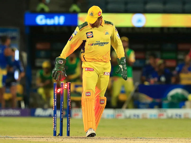 MS Dhoni playing for Chennai Super Kings