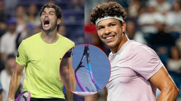 Taylor Fritz broke his racket after defeat to Ben Shelton