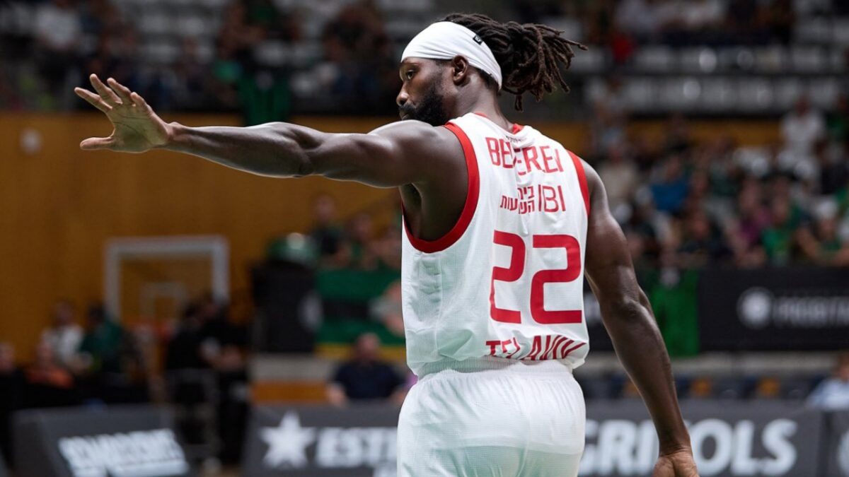 Patrick Beverley playing for Hapoel Tel Aviv