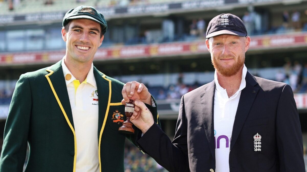 5-0? Glenn McGrath Predicts Australia to Humiliate England in the Upcoming Ashes 1 Pat Cummins and Ben Stokes with the Ashes trophy