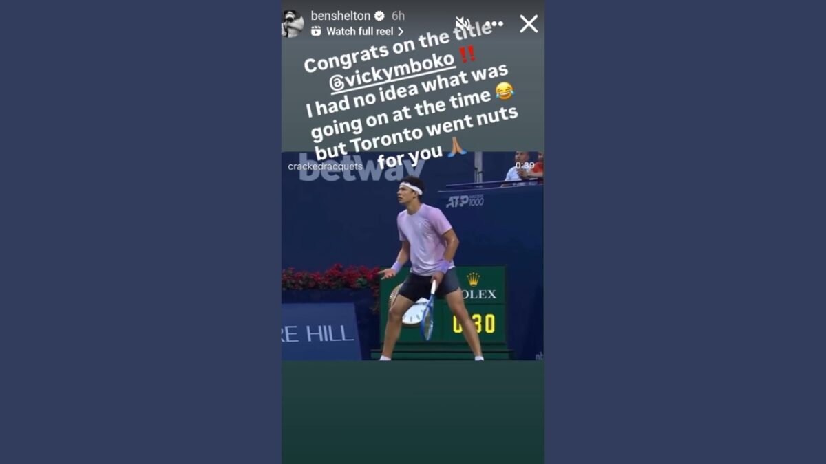 Ben Shelton's Instagram story (2)