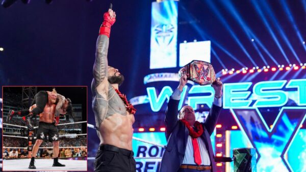 Roman Reigns, Brock Lesnar and Paul Heyman