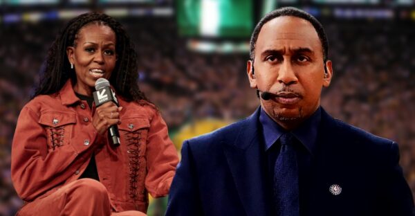 Michelle Obama and Stephen A. Smith