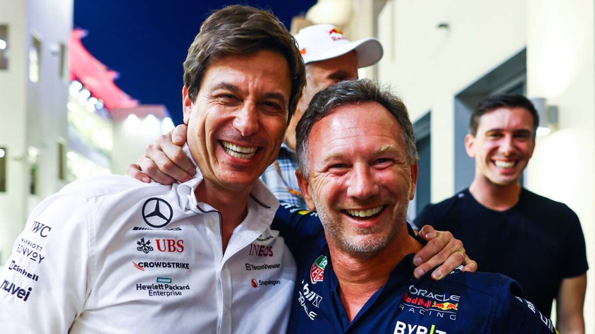 "He's been a ***," Toto Wolff misses arch-nemesis Christian Horner after Red Bull sacking 1 Toto Wolff and Christian Horner (via Red Bull)