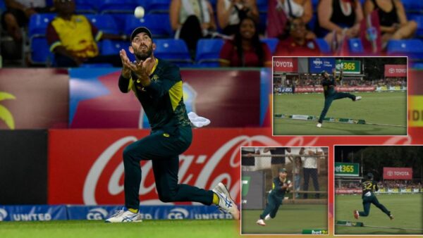 (Video) Glenn Maxwell Juggles His Way to Take a Stunning Catch on Boundary Line in Darwin Against South Africa 