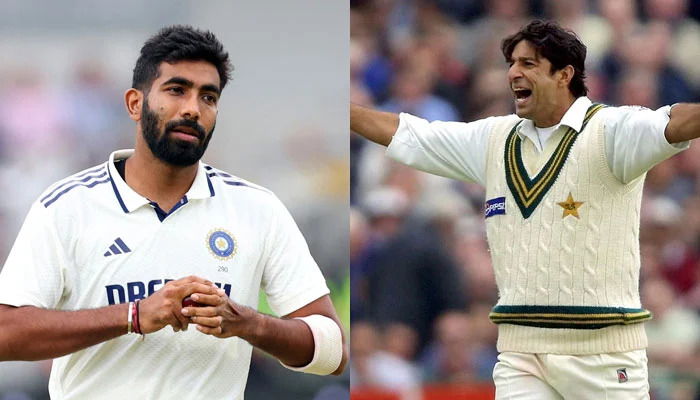 Waqar Younis Told Aakash Chopra That Jasprit Bumrah Is the Best Bowler the World Has Ever Seen 1 Jasprit Bumrah and Wasim Akram in test cricket