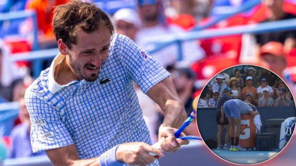 (In Pictures) Daniil Medvedev Hilariously Puts His Head Inside Fridge During Cincinnati Masters Match