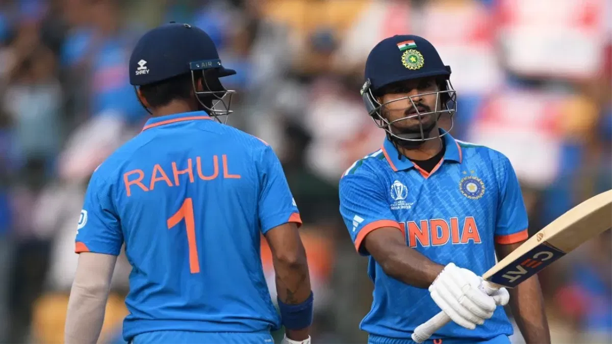 Indian Star Sees Shades of Rohit Sharma in Shreyas Iyer’s Leadership 1 Kl Rahul and Shreyas Iyer during ODI World Cup 2023
