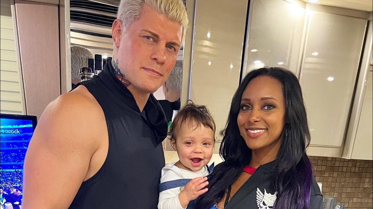 Cody Rhodes with his family