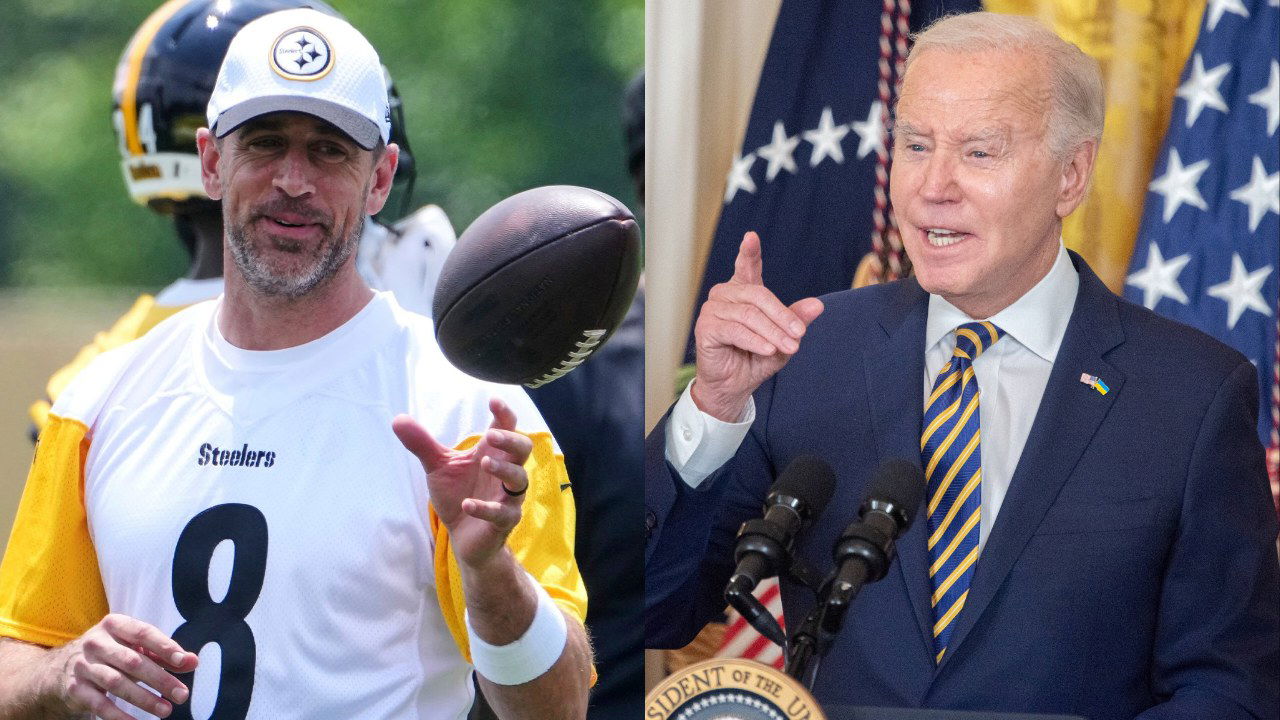 Joe Biden Becoming Punchline for Aaron Rodgers After 21 Years in NFL Has Fans in Splits