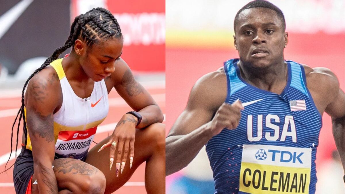 "Can't Apologize Enough," Sha'Carri Richardson Issues Apology to Boyfriend Christian Coleman Following Shocking Domestic Violence Arrest 2 Sha'Carri Richardson and Christian Coleman