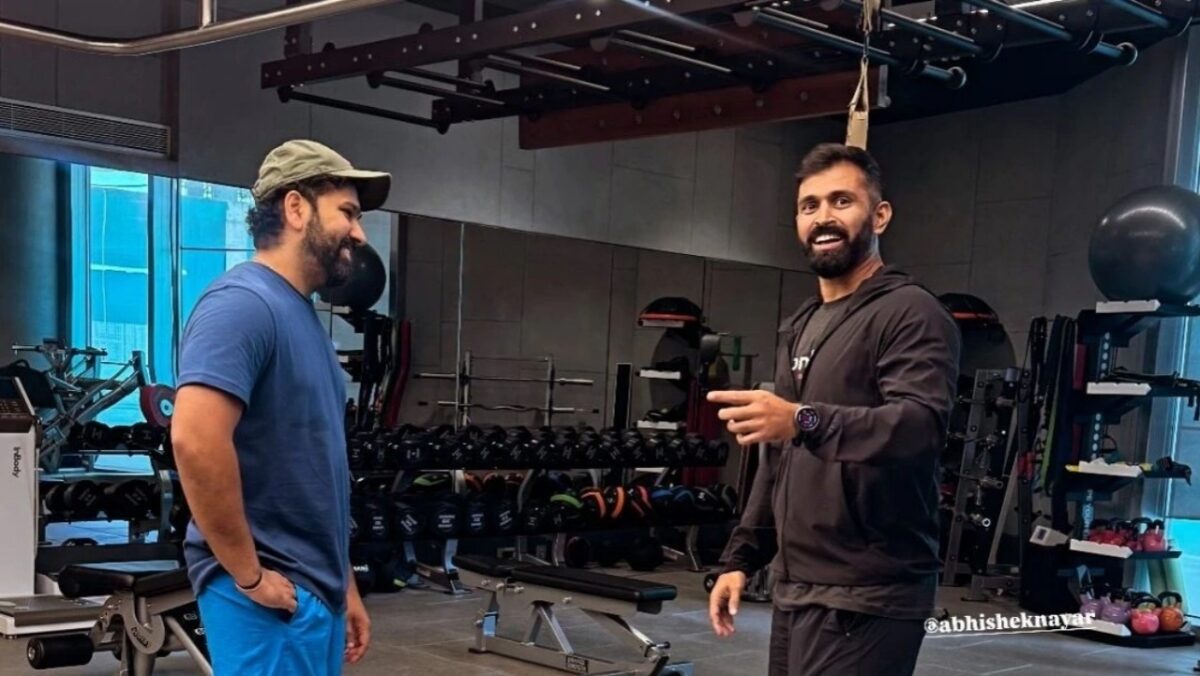 Rohit Sharma training Abhishek Nayar