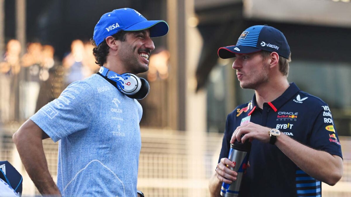 Daniel Ricciardo and Max Verstappen (via Red Bull)
