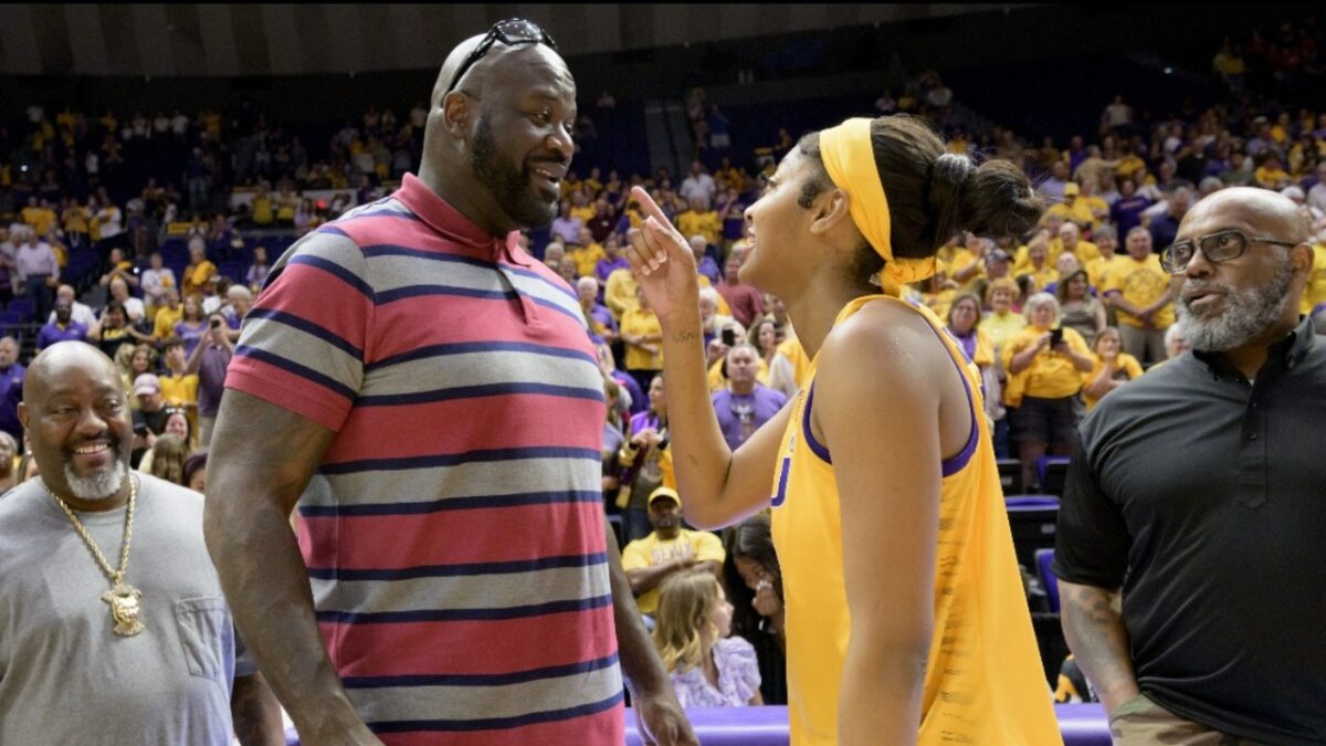 Angel Reese and 'Uncle' Shaquille O'Neal