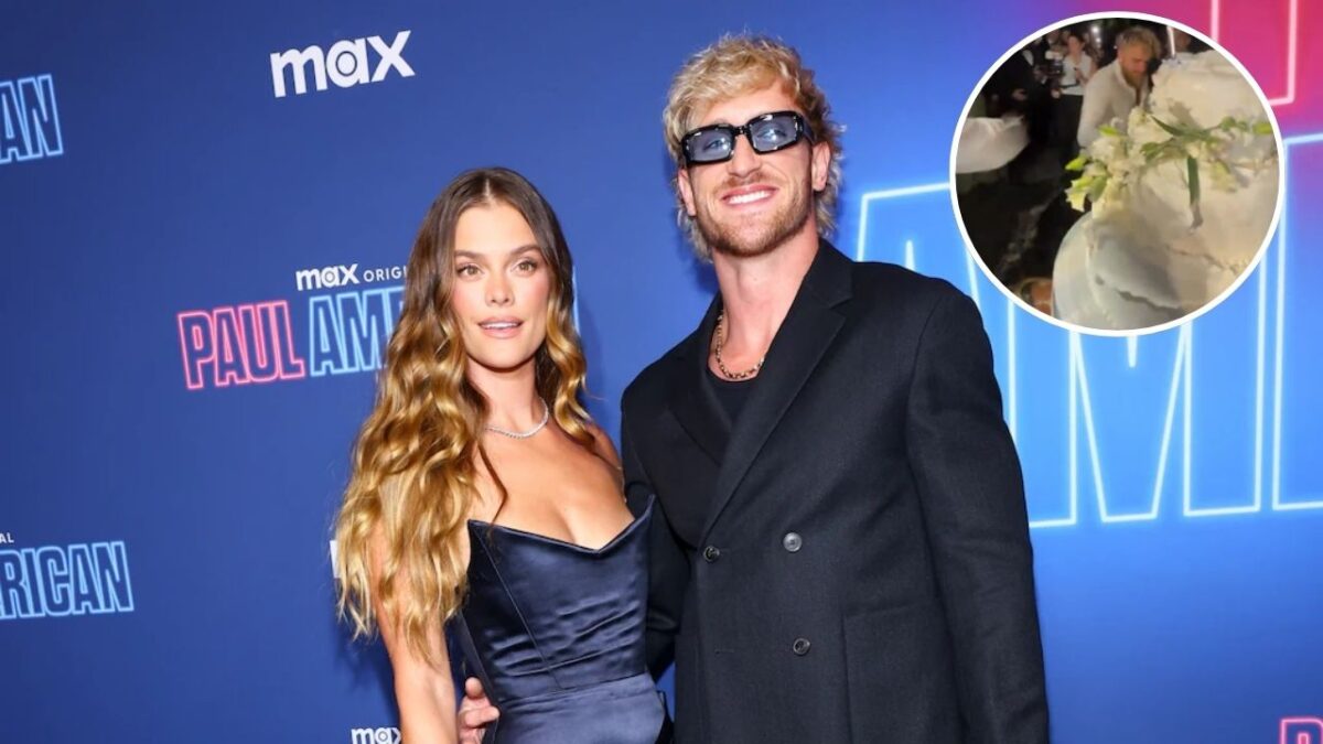 Logan Paul Ties the Knot with Nina Agdal in a Swanky Lake Como Wedding Ceremony in Italy 1 Jake Paul destroyed Logan Paul's wedding cake