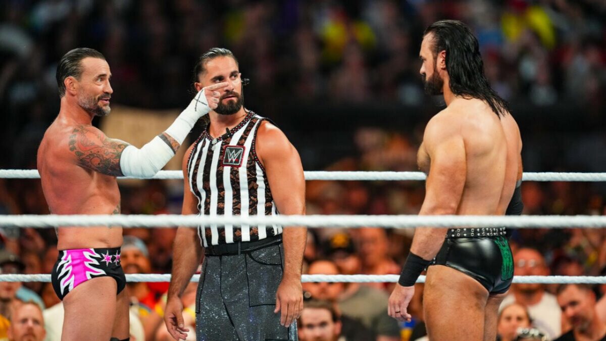 Drew McIntyre Weighs in on Career-Altering Advice Received from The Undertaker During His First WWE Run 1 Drew McIntyre, CM Punk and Seth Rollins