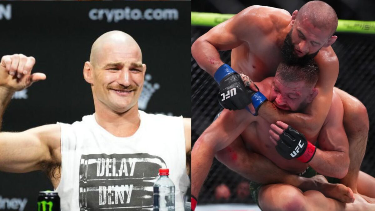 Khamzat Chimaev Warned by Middleweight Dark Horse with 'Superior' Gas Tank: "I'll Drown Him" 1 Sean Strickland aims to diminish Khamzat Chimaev's grappling