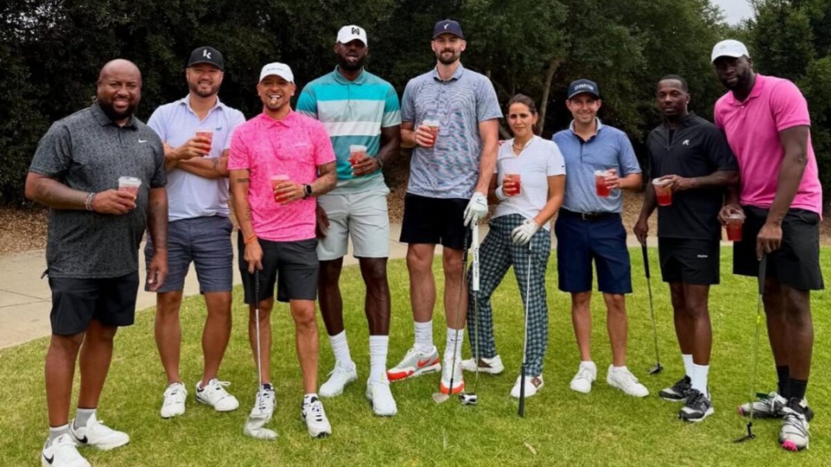 Kevin Love, LeBron James and their friends