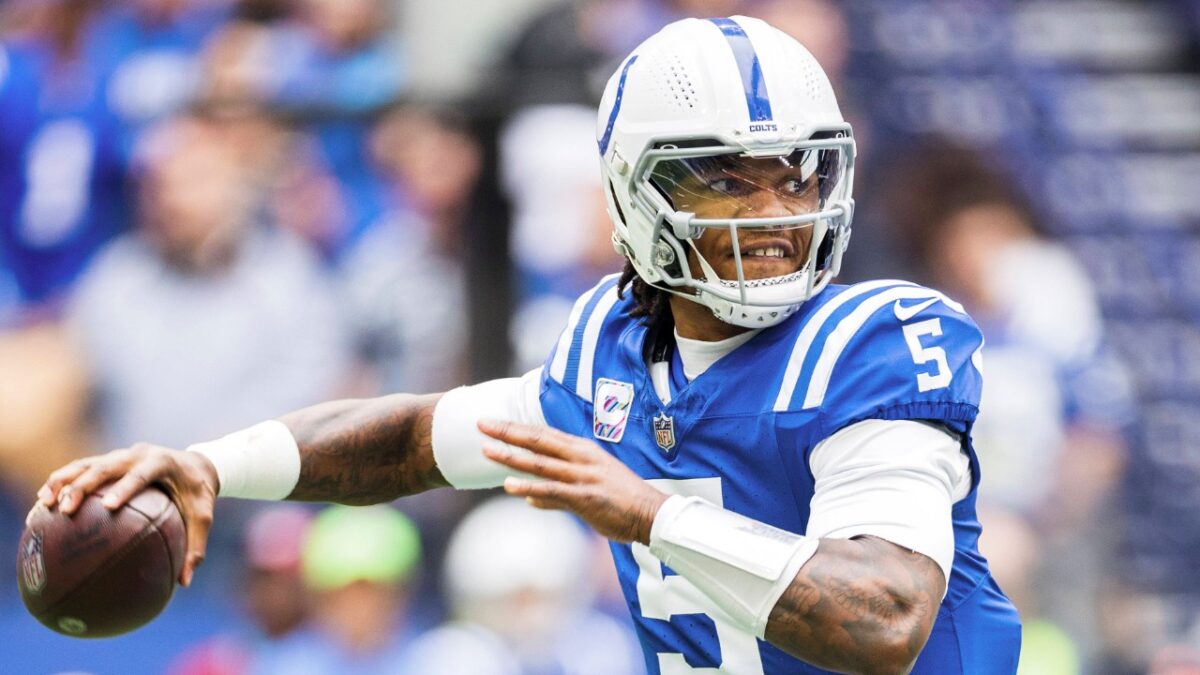 Anthony Richardson accepts his demotion