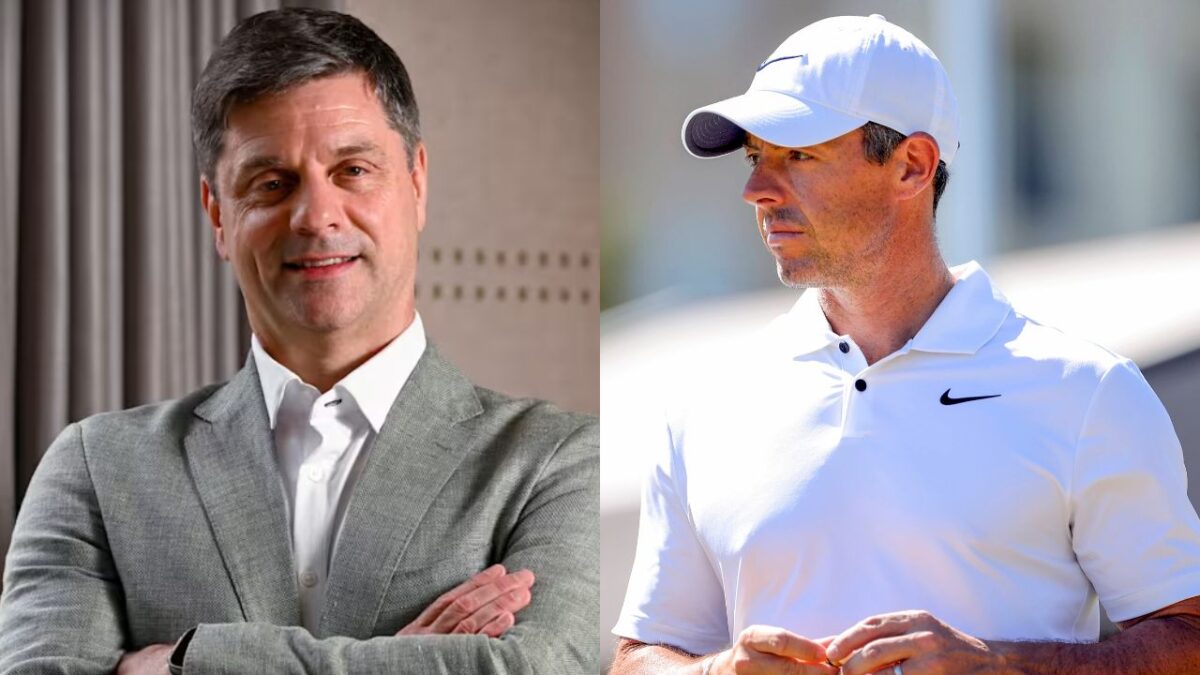 Brian Rolapp and Rory McIlroy