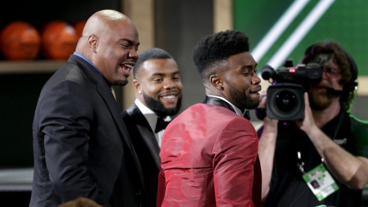 Jaylen Brown's Father Stabbing Football Coach Over Parking Dispute Stuns Fans: "Money Isn't Sufficient to Prevent Violence" 1 Jaylen Brown and his father at the 2016 NBA Draft