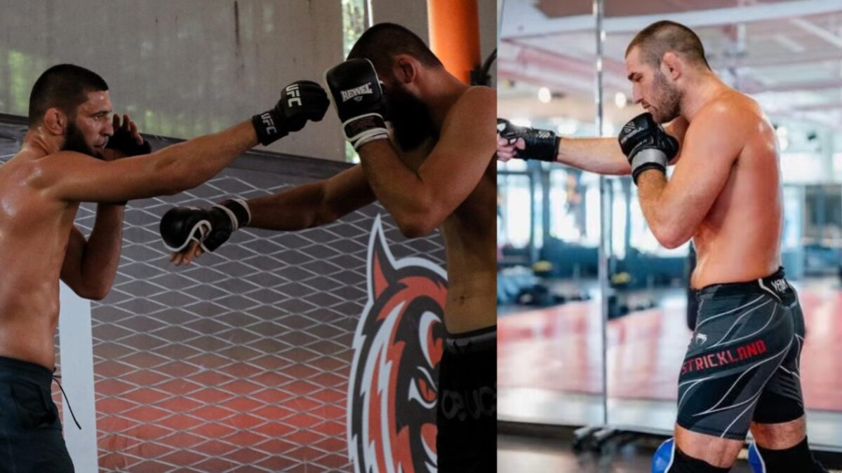 Sean Strickland Vows to Dethrone Khamzat Chimaev After Serving Temporary Ban 1 Khamzat Chimaev talks about training sessions with Sean Strickland