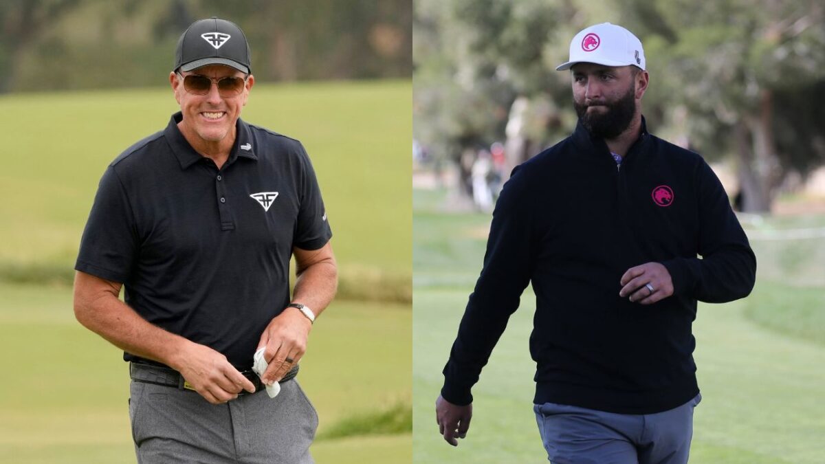 Golf Fans BLAST Phil Mickelson as 6x Major Champion Claims PGA Tour Events Made Him Anxious 2 Phil Mickelson and Jon Rahm