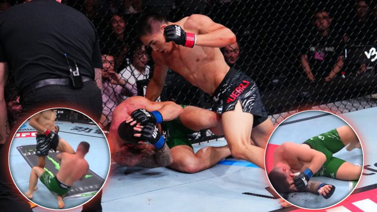 “Needs To Be Fired” – Fans Erupt as UFC Shanghai Fighter Continues After Brutal Illegal Knee