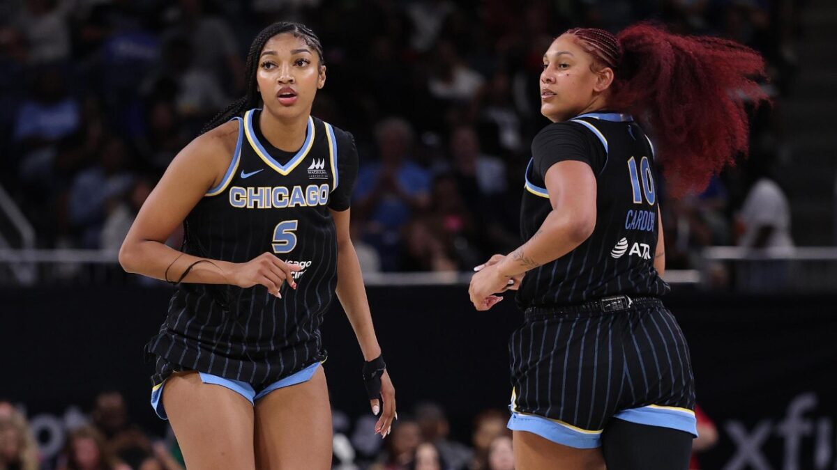Angel Reese Takes The Highway Responding to Viral Candace Parker Criticism 1 Angel Reese and Kamilla Cardoso in their win over the Liberty
