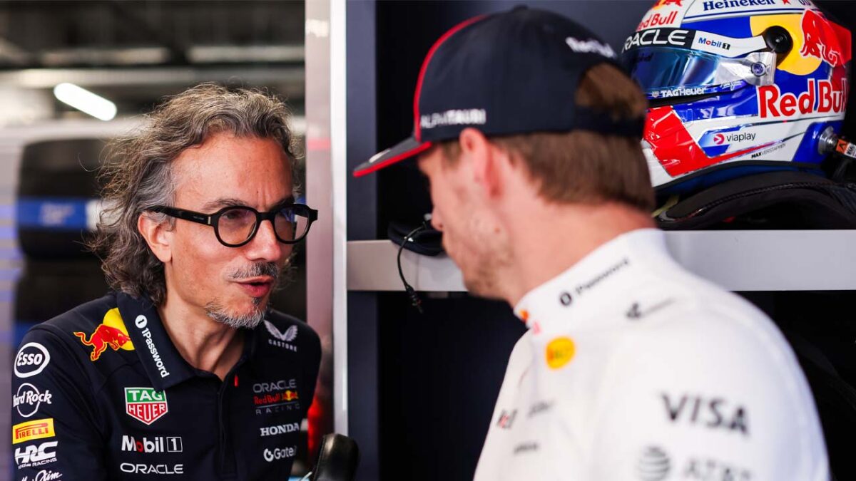 Max Verstappen's Former Teammate Breaks Silence on Christian Horner's Red Bull Axe 1 Laurent Mekies and Max Verstappen (via Red Bull)