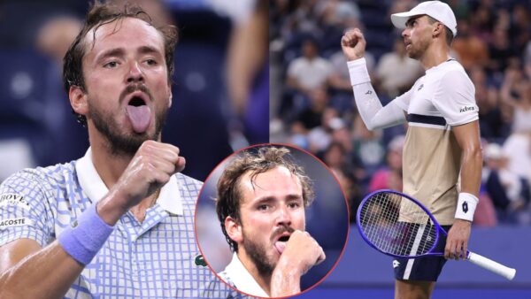 (Video) Daniil Medvedev’s Bizarre Tongue Gesture in Chaotic US Open Match Against Benjamin Bonzi Goes Viral