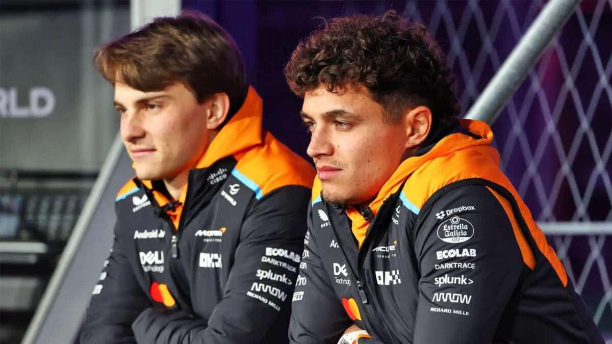 Oscar Piastri and Lando Norris (via PA Images)