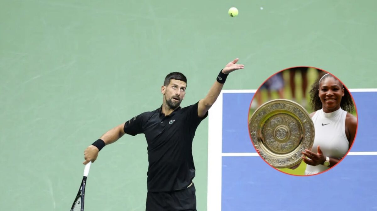 Novak Djokovic Responds to the Heartwarming Hall of Fame Speeches by Serena Williams and Maria Sharapova 1 Novak Djokovic and Serena Williams (via X/The Tennis Letter/Wimbledon)